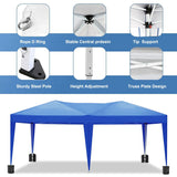 10'X20' Folding Canopy With 6 Removable Sidewalls Outdoor Event Shelter UPF 50+ Gazebo Portable Tents For Parties Beach Camping Wedding Ez Pop Up Canopy - Furniture Home Direct