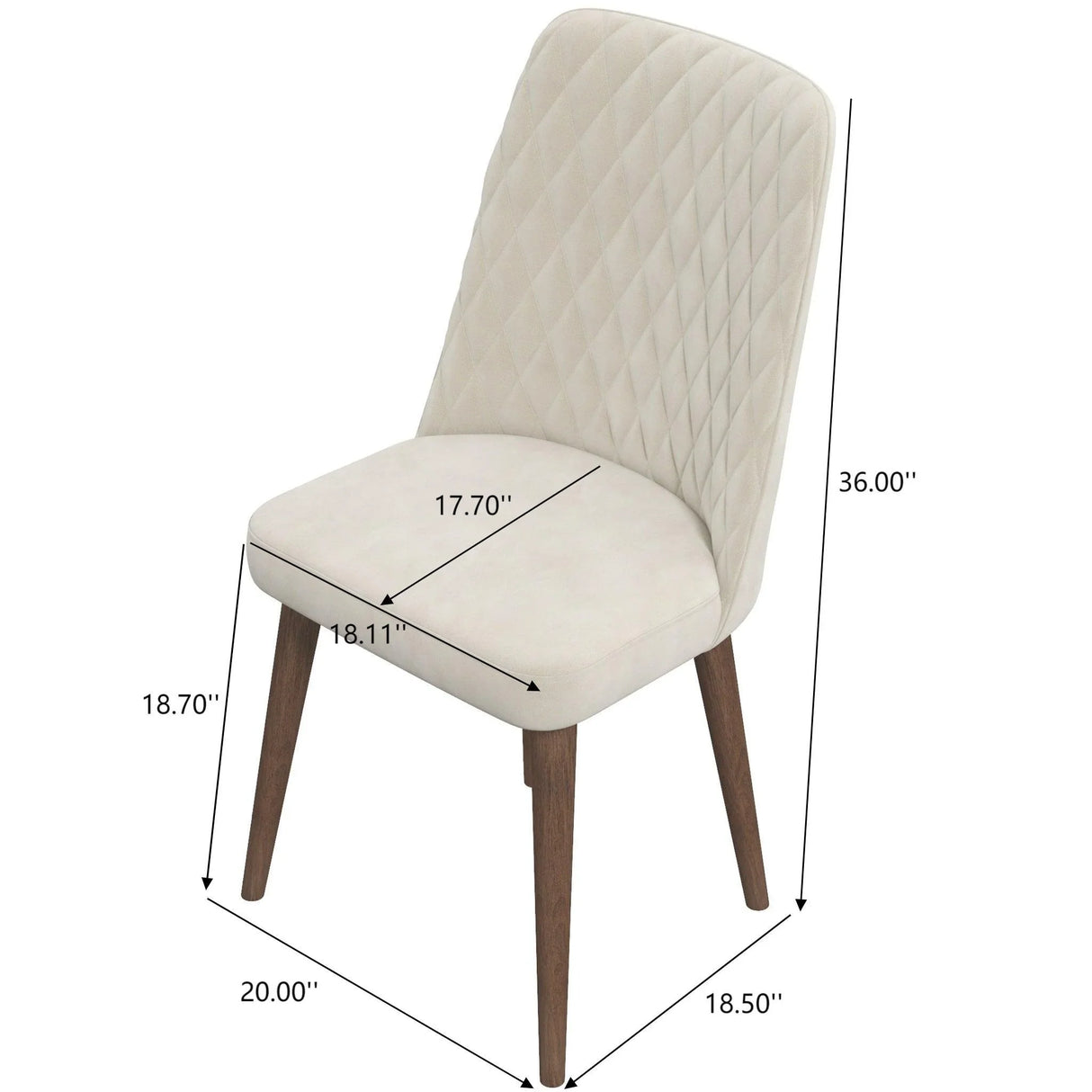 Katie - Mid-Century Modern Dining Chair (Set of 2) - Furniture Home Direct