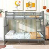 Bunk Bed With Ladder, And Safety Guard Rails - Furniture Home Direct