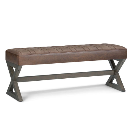 Salinger - Large Upholstered Ottoman Bench - Furniture Home Direct
