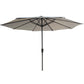 Patio Market Umbrella With 8 Steel Ribs, UV-Resistant And Waterproof Canopy - Furniture Home Direct