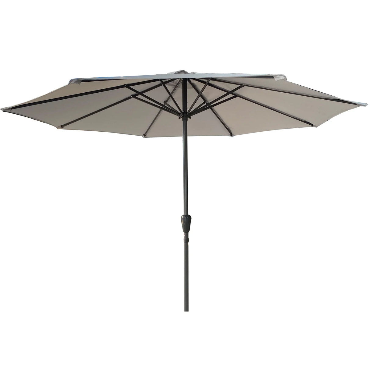 Patio Market Umbrella With 8 Steel Ribs, UV-Resistant And Waterproof Canopy - Furniture Home Direct