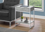 Accent Side Table, Storage Drawer, Spacious Tabletop - Furniture Home Direct