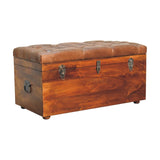 Buffalo - Leather Storage Trunk - Furniture Home Direct