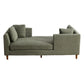 Wide Modern Double Sided Upholstered Chaise Lounge - Furniture Home Direct