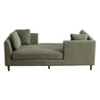 Wide Modern Double Sided Upholstered Chaise Lounge - Furniture Home Direct
