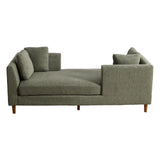 Wide Modern Double Sided Upholstered Chaise Lounge - Furniture Home Direct