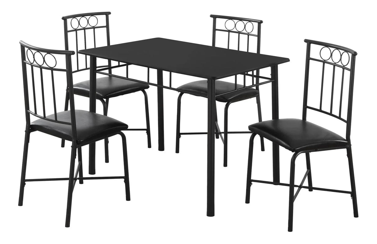 5 Pieces Dining Table Set, Small, Rectangular - Furniture Home Direct