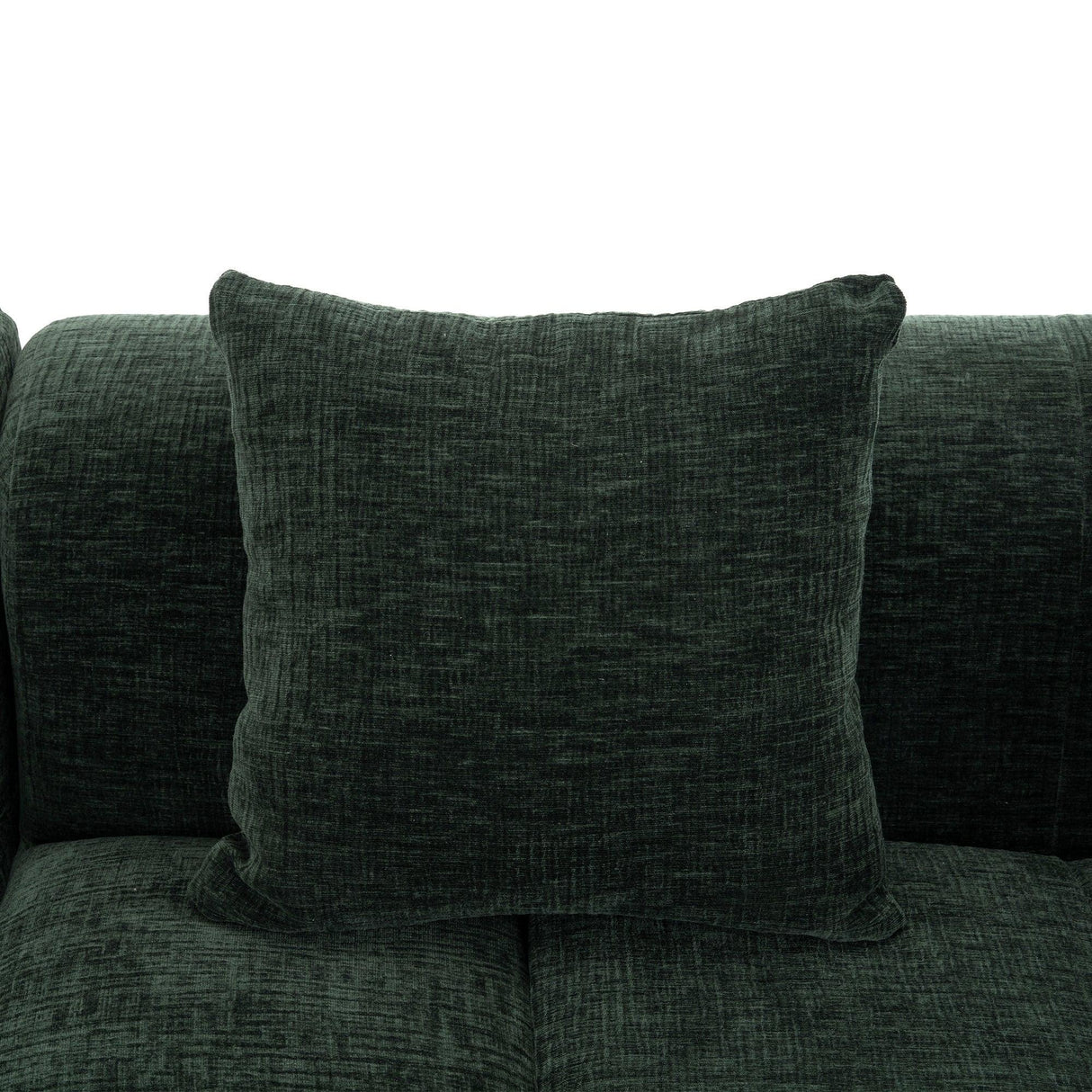 Sectional Sofa Modular Tufted Chenille Upholstery Green - Furniture Home Direct