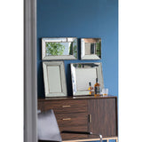 Distressed Accent Mirror, Traditional Style Framed Wall Mirror For Living Room - Furniture Home Direct