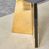 Dining Table Black Marble With Gold Butterfly Legs Black - Furniture Home Direct