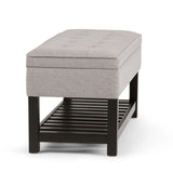 Cosmopolitan - Storage Ottoman Bench With Open Bottom - Furniture Home Direct