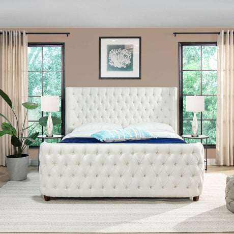 Brooklyn - Tufted Panel Bed Headboard And Footboard Set - Furniture Home Direct