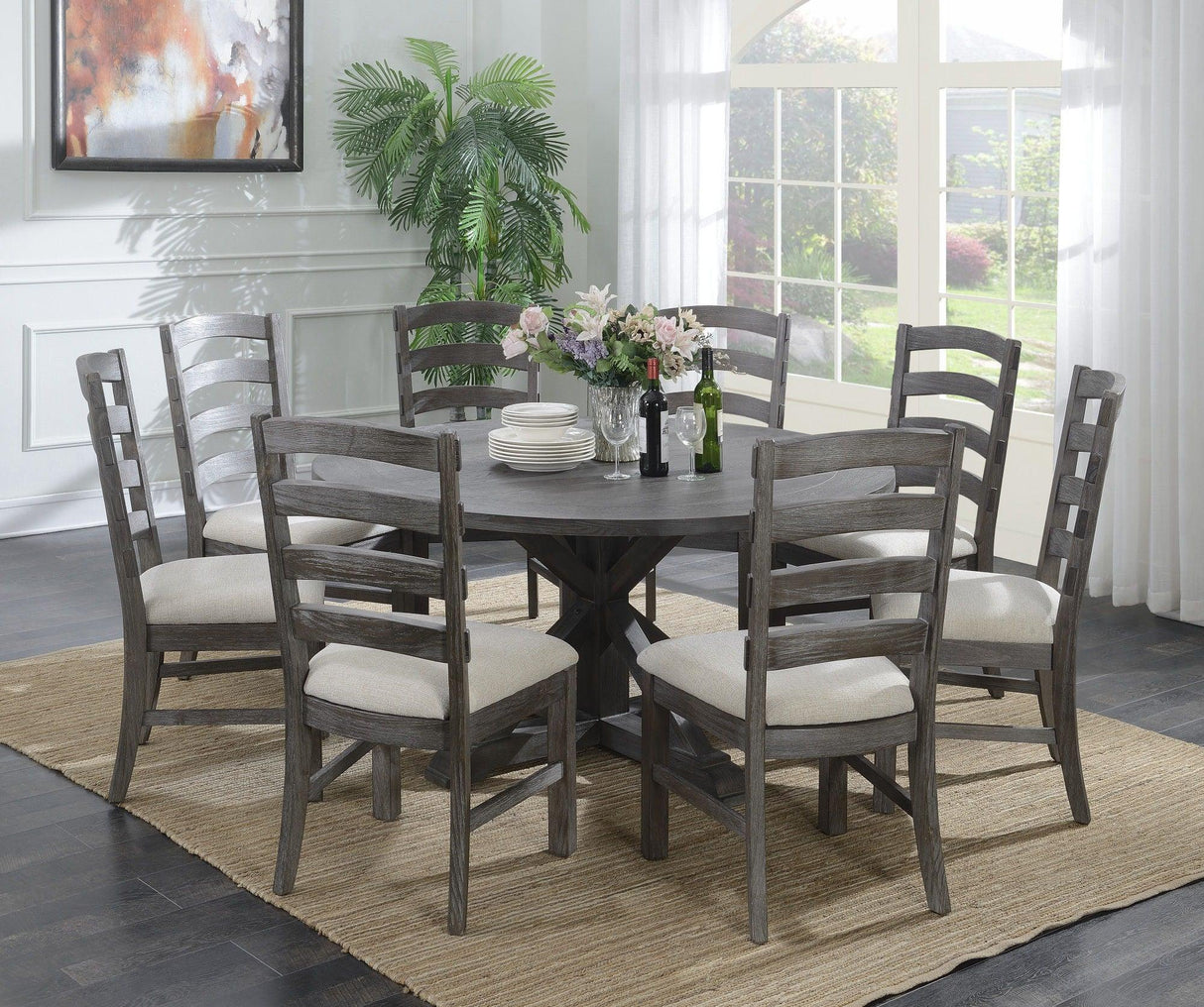 Rusti - Upholstered Dining Chairs (Set of 2) - Brown - Furniture Home Direct