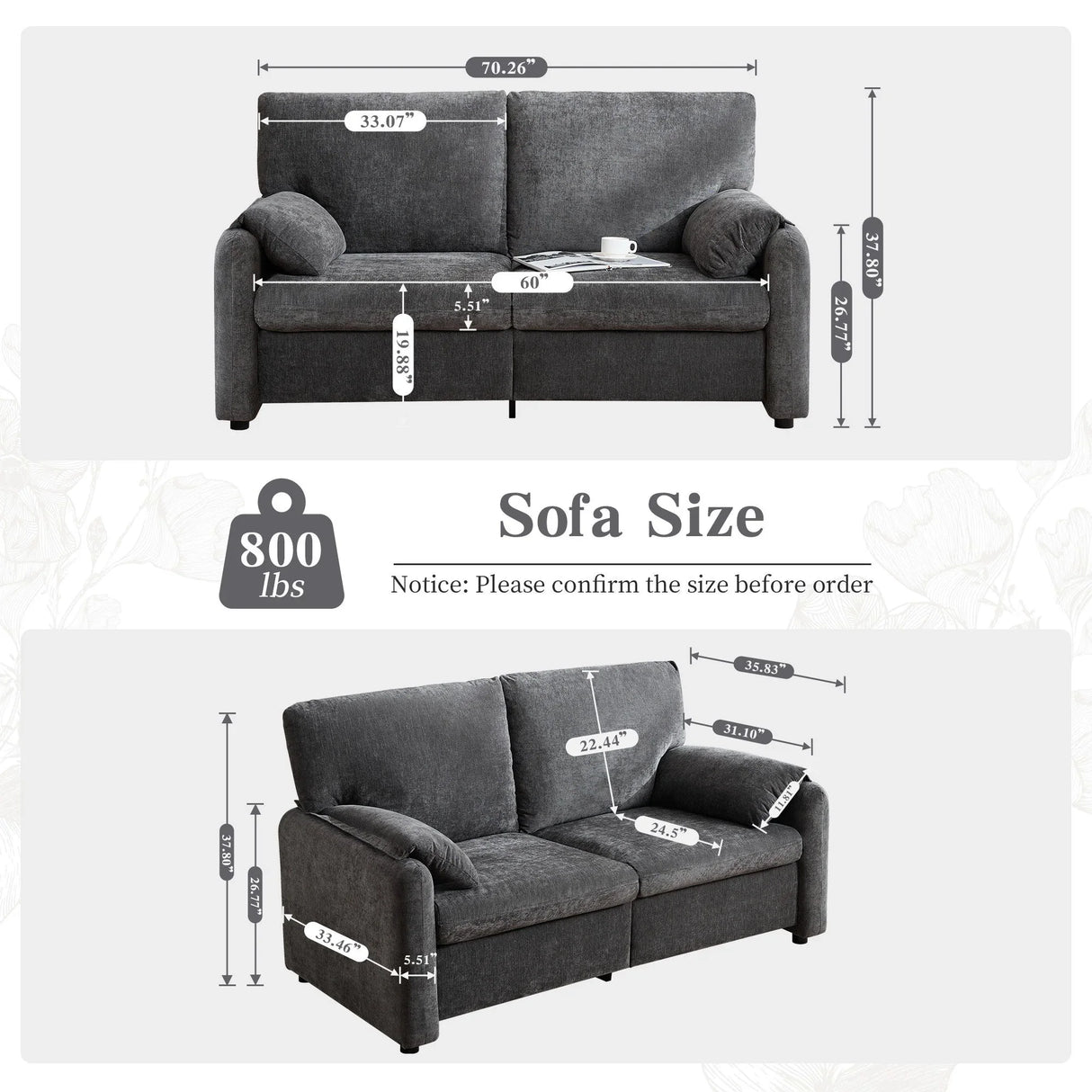 Modern Minimalist Down Filled Sofa - Furniture Home Direct