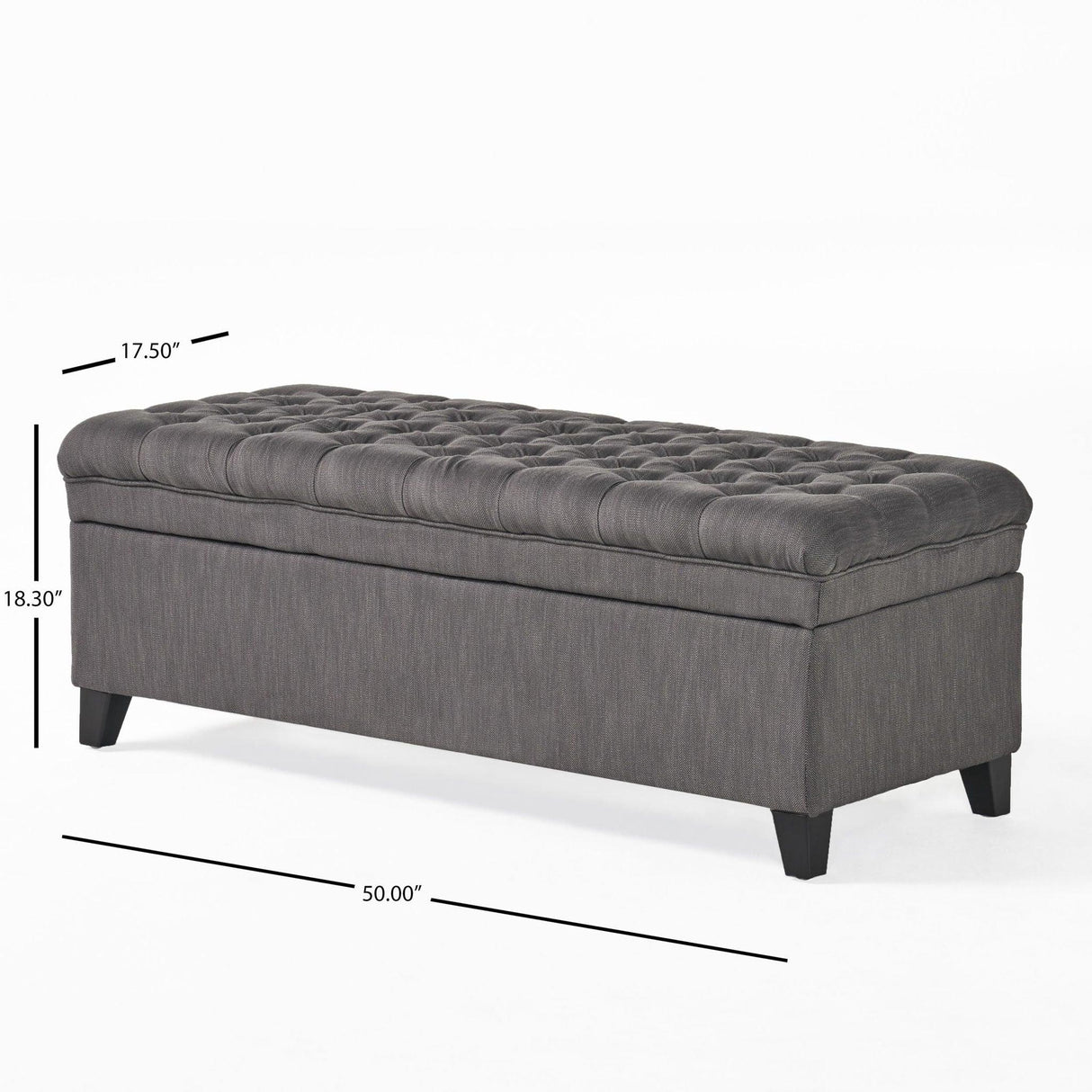 Juliana - Storage Ottoman With Birch Legs