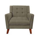 Luminaesque - Fabric Upholstered Armchair With Tufted Back