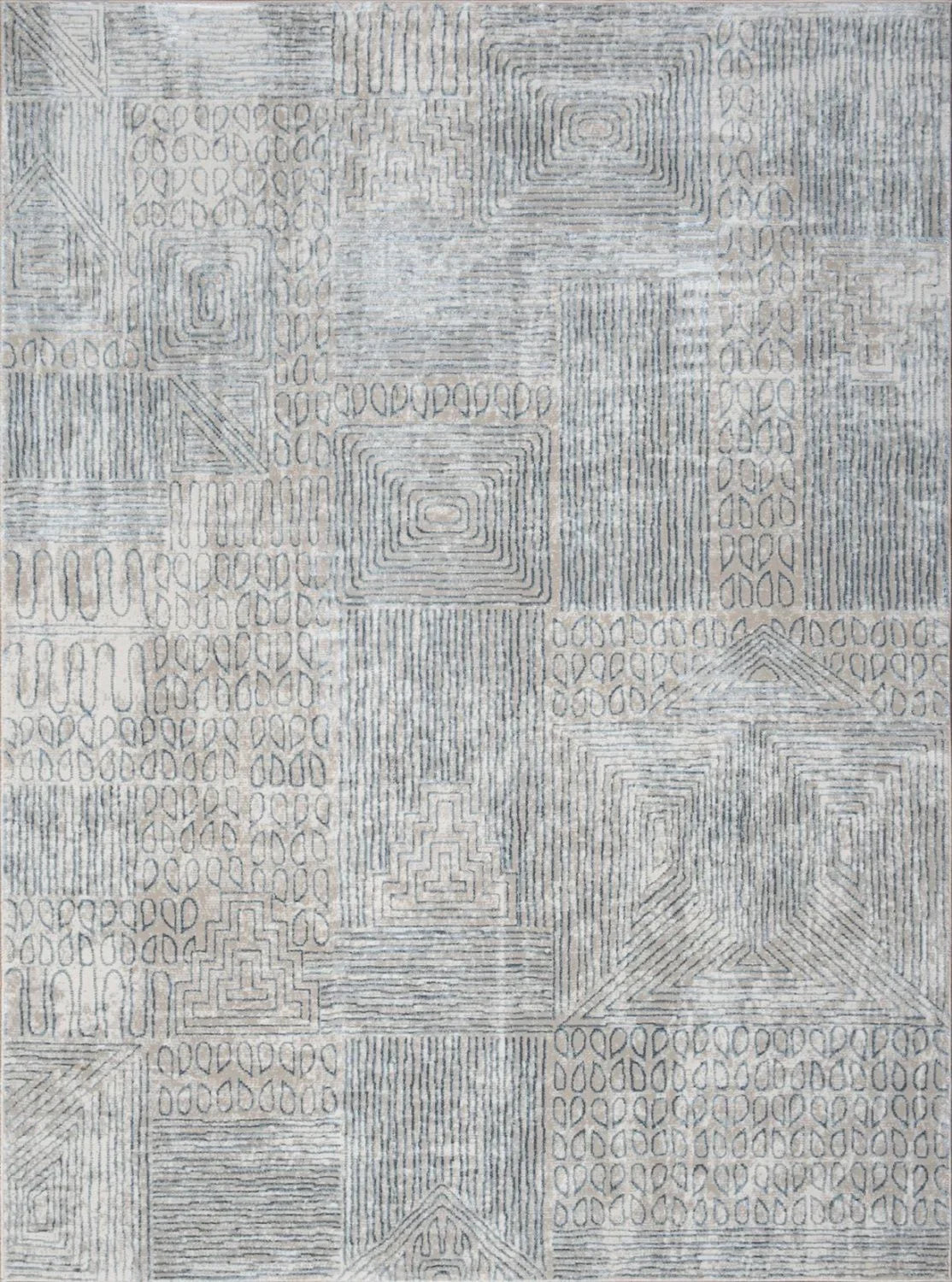 Elegance - 5'3" X 7'3" Area Rug - Blue - Furniture Home Direct
