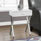 Accent Side X Table, Storage Drawer, Contemporary & Modern - Furniture Home Direct