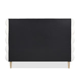 Stockholm - Modern Wavy Headboard Platform Bed - Furniture Home Direct