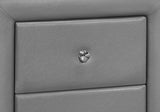 Nightstand, Storage Drawer Versatile Use, Upholstered, Transitional - Furniture Home Direct