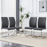 Luxury Simple Arch High Resilience Dining Chair With Arched Leg - Furniture Home Direct