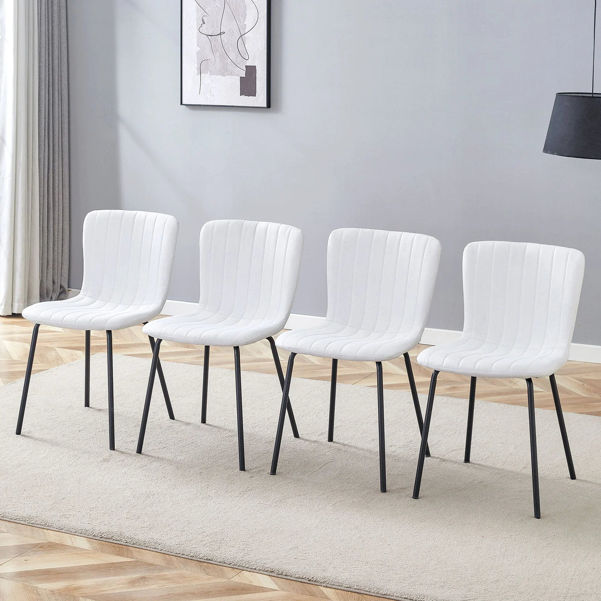 Luxury Minimalist Dining Chairs (Set of 4) - Furniture Home Direct