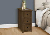 Accent End Table, Storage Drawer, Transitional Design - Furniture Home Direct