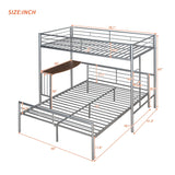 Bunk Bed With Desk, Ladder And Quality Slats For Bedroom - Furniture Home Direct