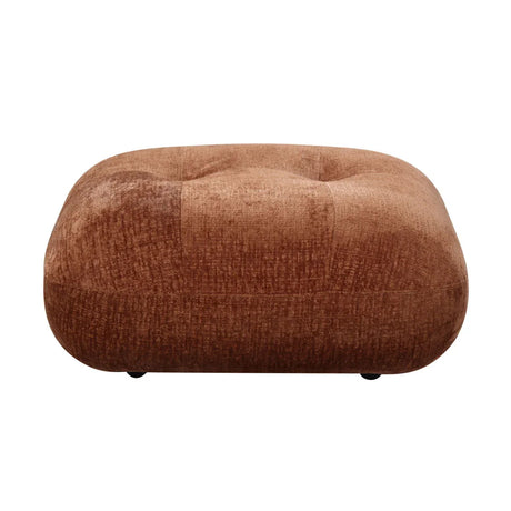 Carrick - Sandwich Mesh Ottoman - Rustic Brown - Furniture Home Direct