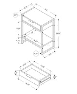 Accent Side Table, Storage Drawer, Spacious Tabletop - Furniture Home Direct