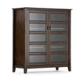 Burlington - Medium Storage Cabinet - Mahogany Brown - Furniture Home Direct