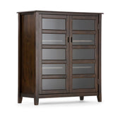Burlington - Medium Storage Cabinet - Mahogany Brown - Furniture Home Direct
