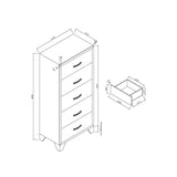 Carlos - Chest - Black - Furniture Home Direct