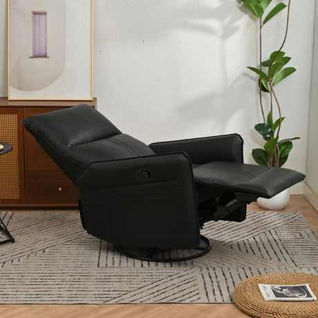 360° Modern Small Rocking Swivel Recliner Chair With Side Pocket - Furniture Home Direct