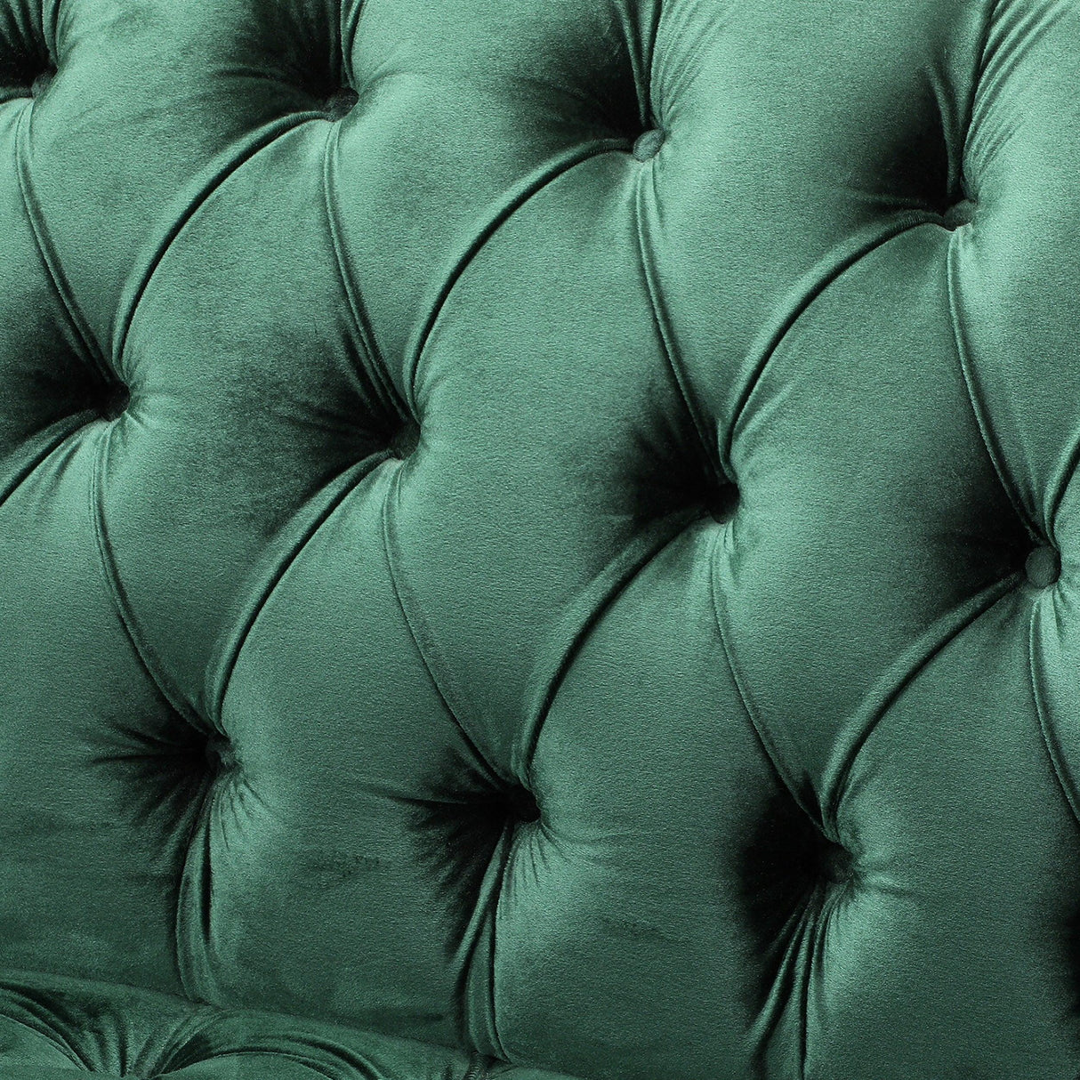 Sturdy Velvet Sofa - Green - Furniture Home Direct