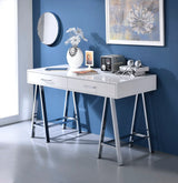 Coleen - High Gloss Writing Desk With USB - Furniture Home Direct