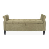 Jacqueline - Tufted Roll Arm Storage Bench - Furniture Home Direct