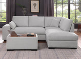 Joshua - 100" Sectional Sofa with Right Facing Chaise and Console Ottoman - Furniture Home Direct
