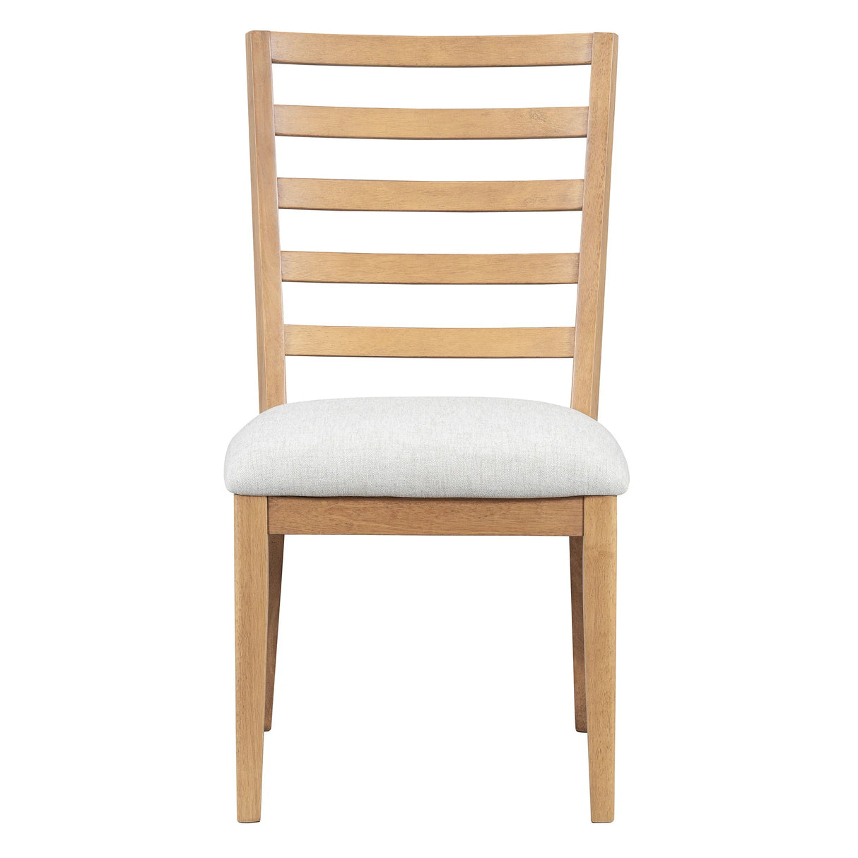 Dining Set Round Wood Table With Ladder Back Chairs Natural - Furniture Home Direct