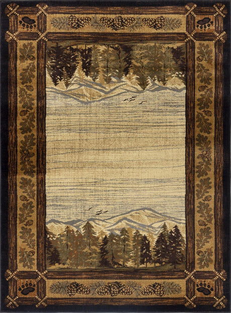 Nature's Nest - GC_CBL3009 Lodge Area Rug - Furniture Home Direct