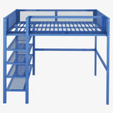 Loft Bed With 4 Tier Shelves And Storage - Furniture Home Direct