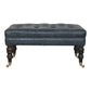 Buffalo - Leather Ottoman With Castor Legs - Furniture Home Direct