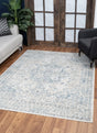 Noble - 5'3" X 7'3" Area Rug - Ivory, Polyester - Furniture Home Direct