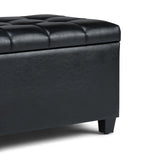 Sienna - Upholstered Storage Ottoman Bench - Furniture Home Direct