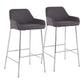 Daniella - Contemporary Fixed Height Bar Stool (Set of 2) - Furniture Home Direct