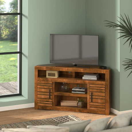 Sausalito - Corner TV Console - Brown - Furniture Home Direct