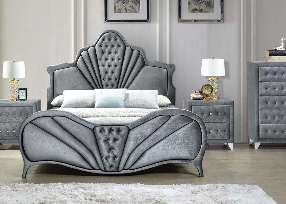 Dante - Queen Bed - Gray - Furniture Home Direct