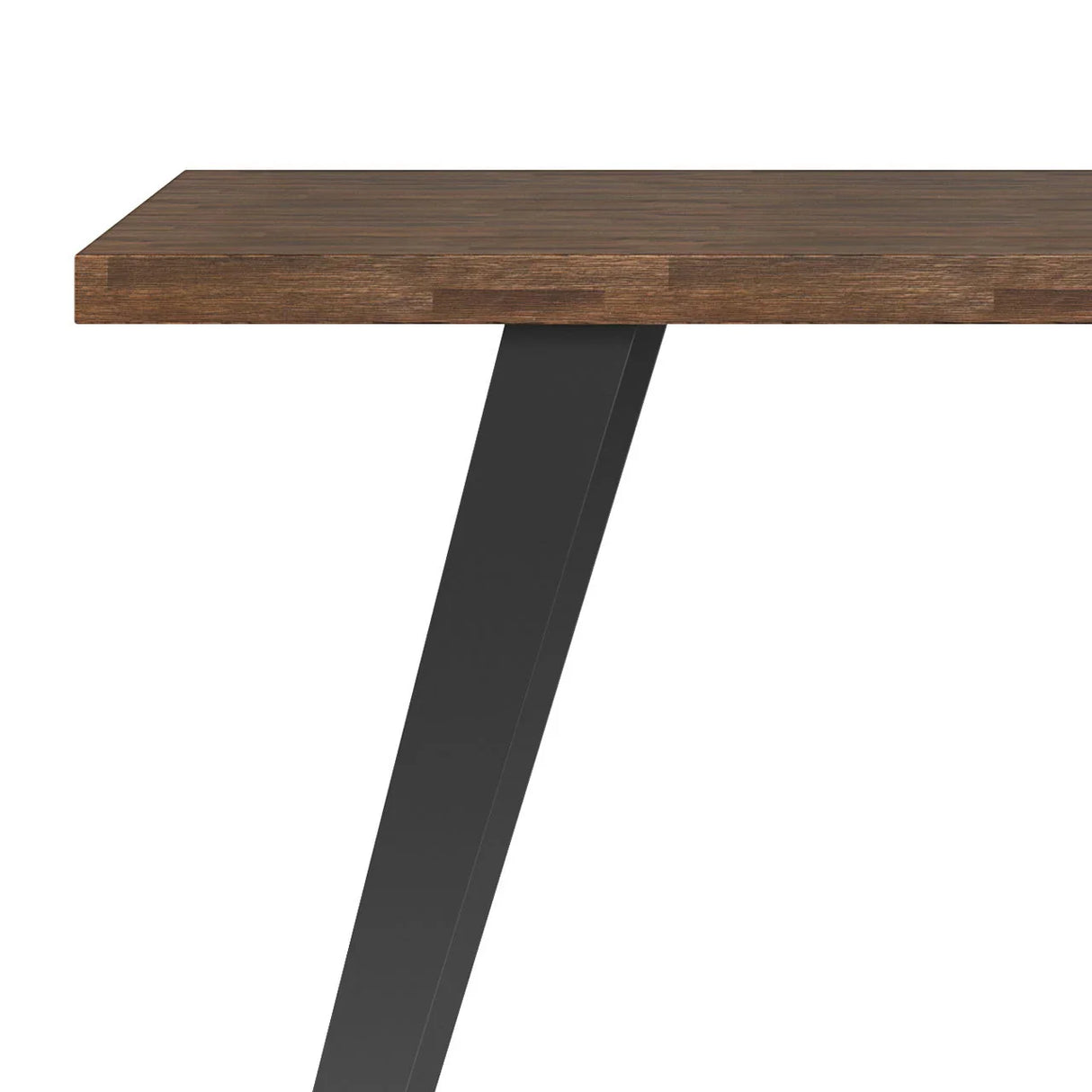 Lowry - Flat Top Desk - Rustic Natural Aged Brown - Furniture Home Direct