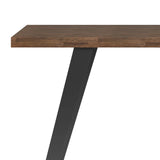 Lowry - Flat Top Desk - Rustic Natural Aged Brown - Furniture Home Direct